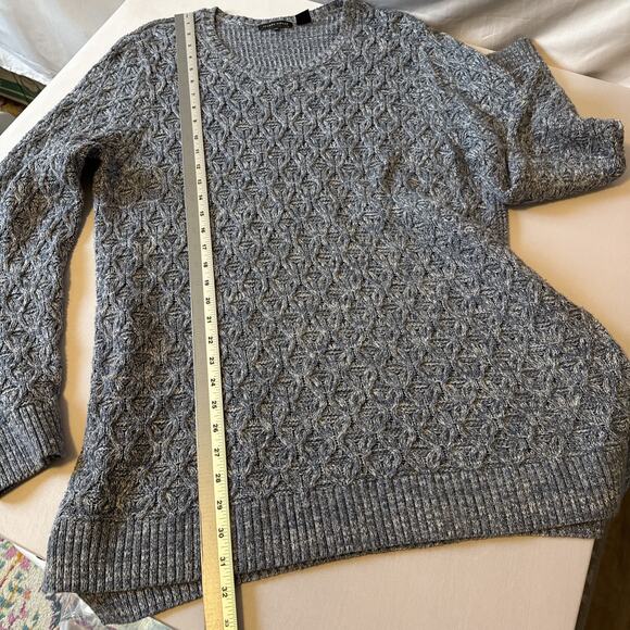 Jeanne Pierre Women’s XXL Boho Cable Knit Waffle Tunic Sweater Coastal Chic - Picture 9 of 10